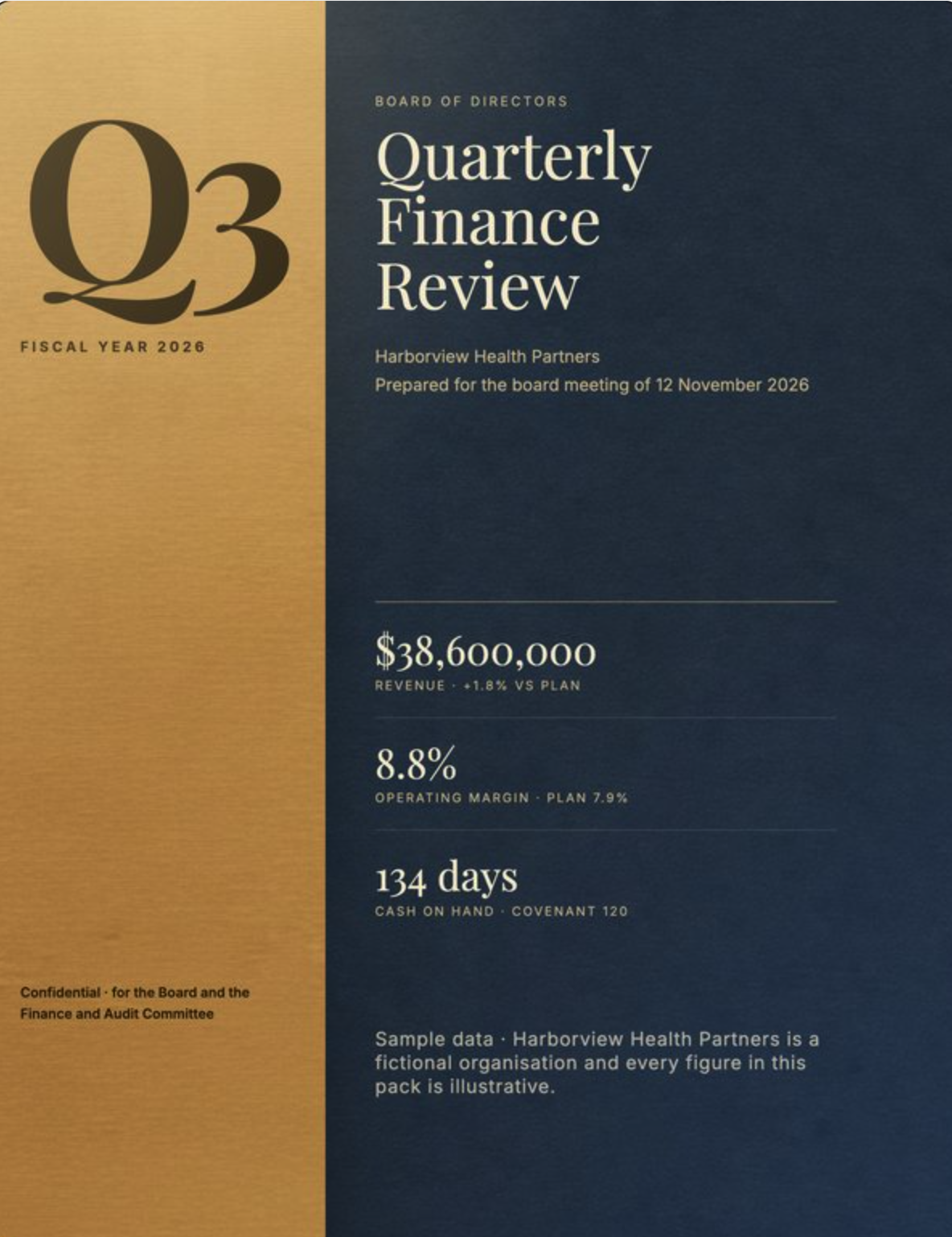 Quarterly Finance Review template