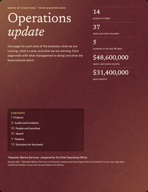 Illustrative cover for Board Operations Update