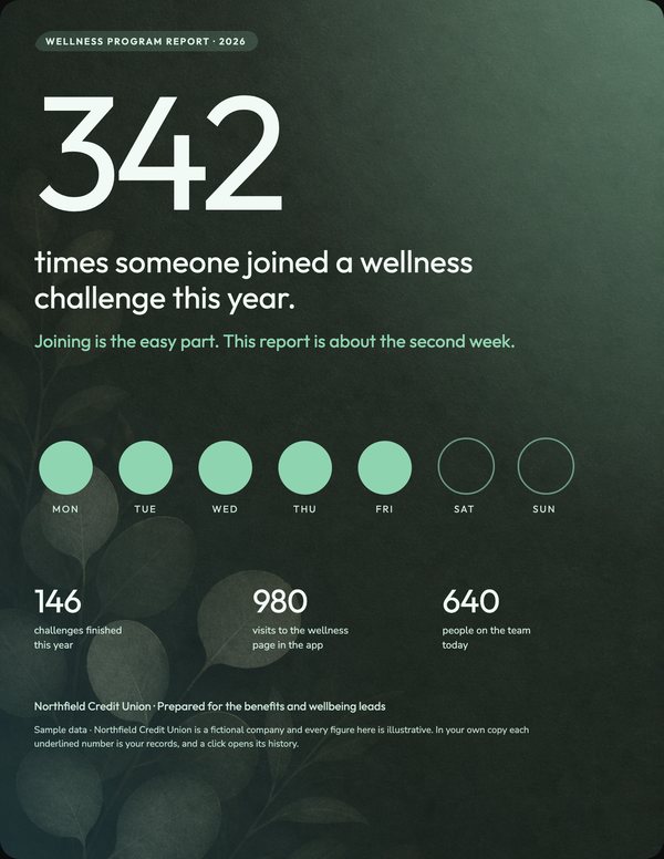 Illustrative cover for Wellness Program Report