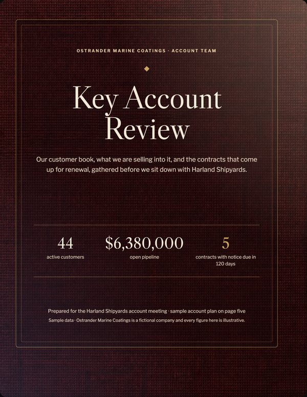 Illustrative cover for Key Account Review
