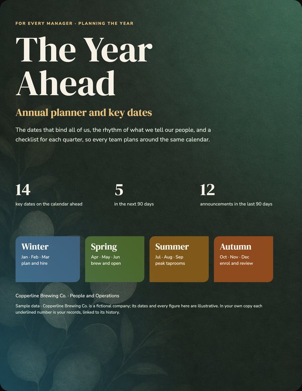 Illustrative cover for Annual Planner and Key Dates