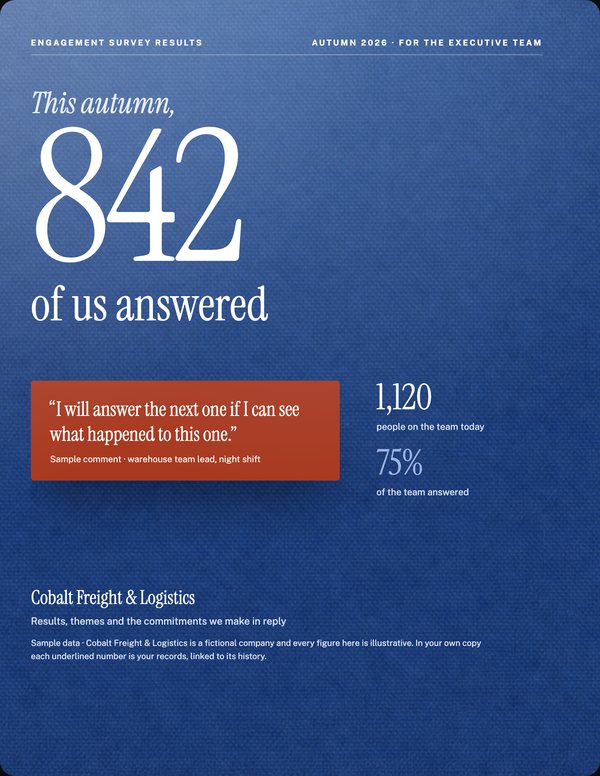 Illustrative cover for Engagement Survey Results
