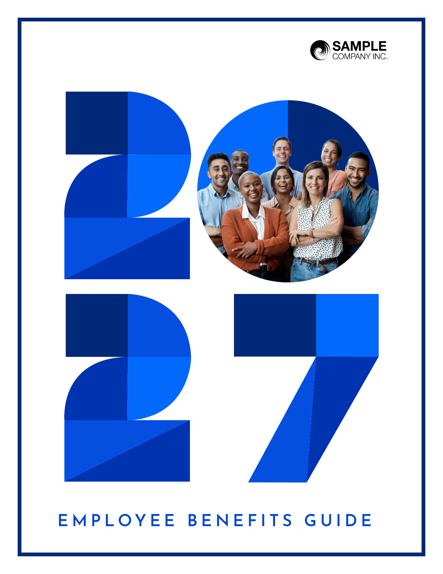 Year in Shapes employee benefits guide cover designed by Mary